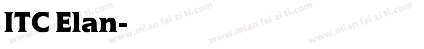 ITC Elan字体转换